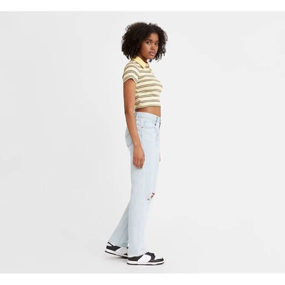 Levi's Low Pro Straight Women's Jeans Light Wash Size 32 - Picture 5 of 15